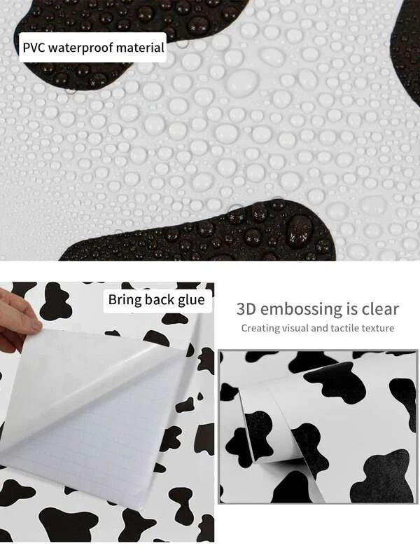 1pc Cow Print Wall Paper