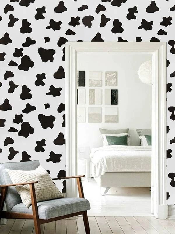 1pc Cow Print Wall Paper