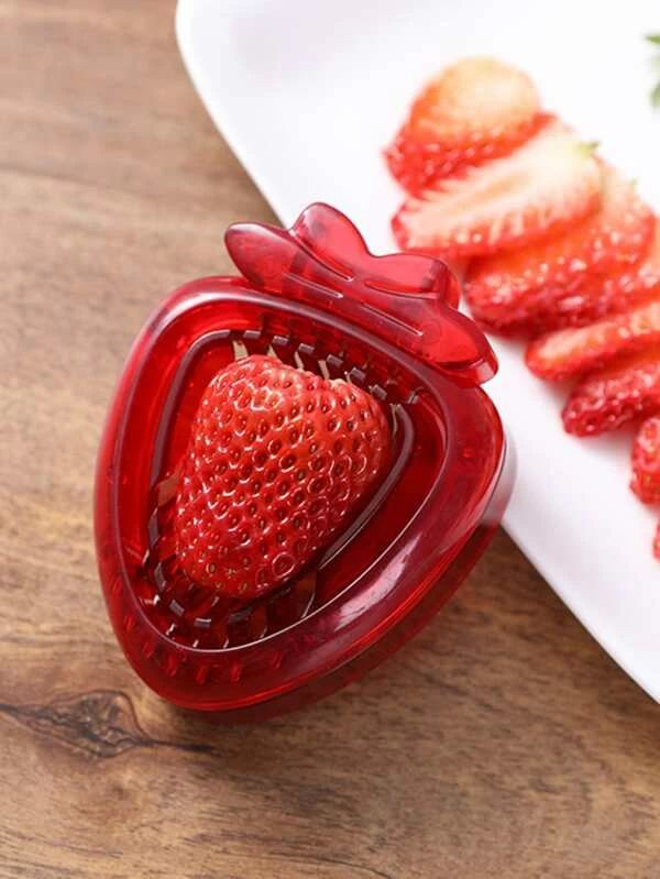 1pc Plastic Strawberry Slicer