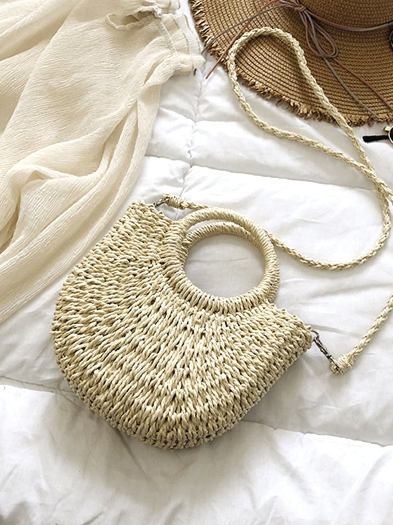 Minimalist Straw Bag – Women Satchels – OrcaJump Store